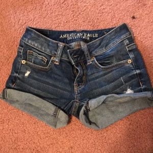 american eagle shorts size 00